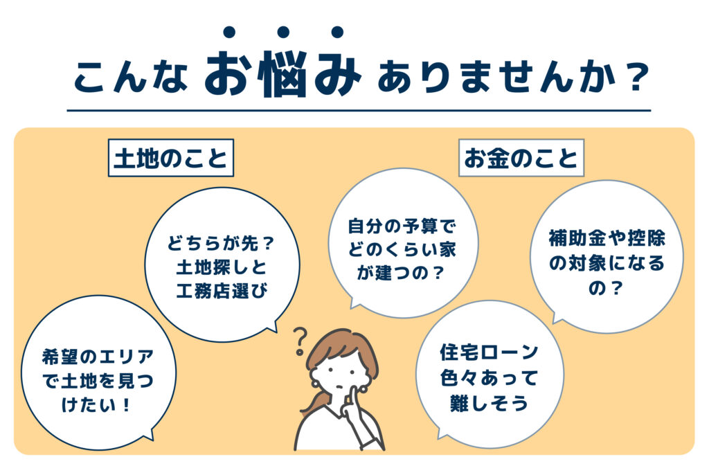 2024.11新築相談会　こんなお悩みありませんか？